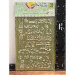 INKADINKADO 95303 NEOPOLITAN EXPRESSIONS CLEAR CLING STAMP SET DY BRENDA WALTON